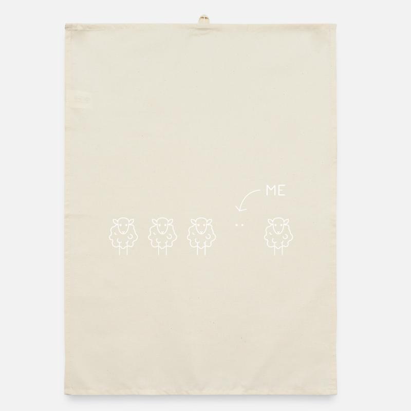 Déclaration drôle d’illustration de Black Sheep Torchon bio