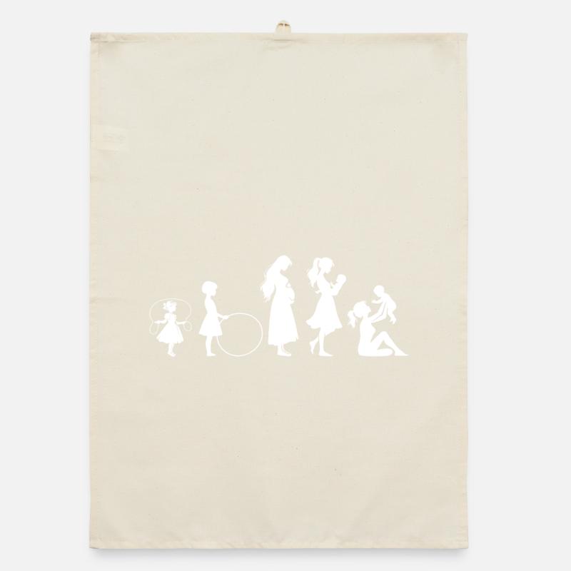 Evolution Mama Muttertag kind Familie Organic Geschirrtuch