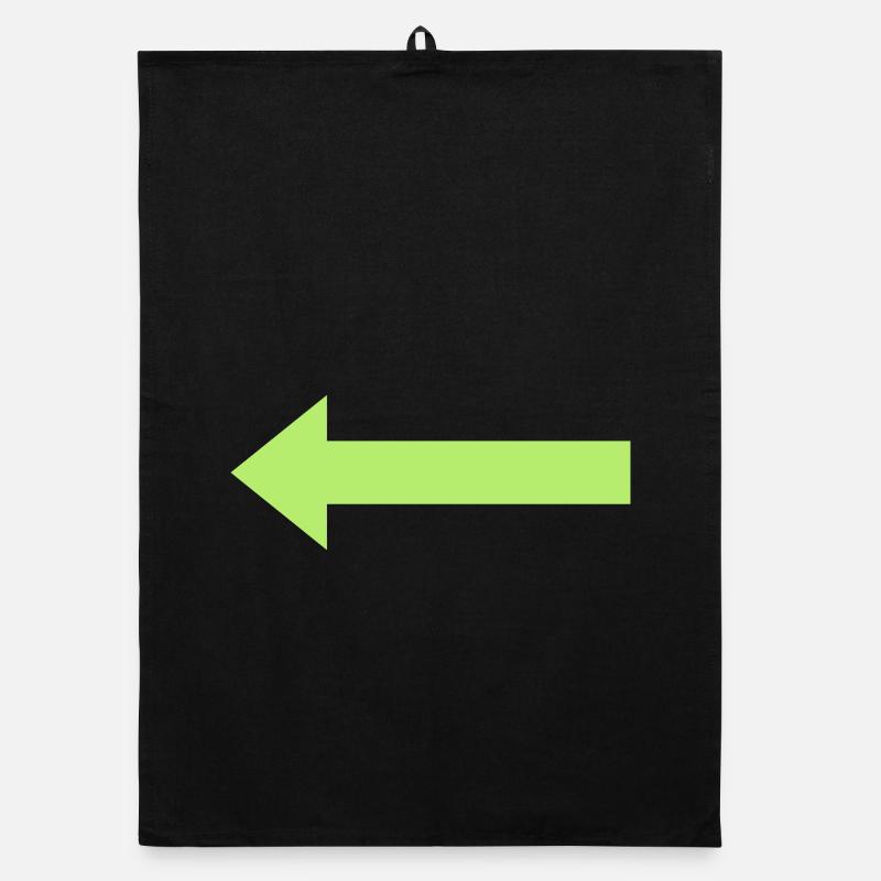 Flèche verte vers la gauche Torchon bio