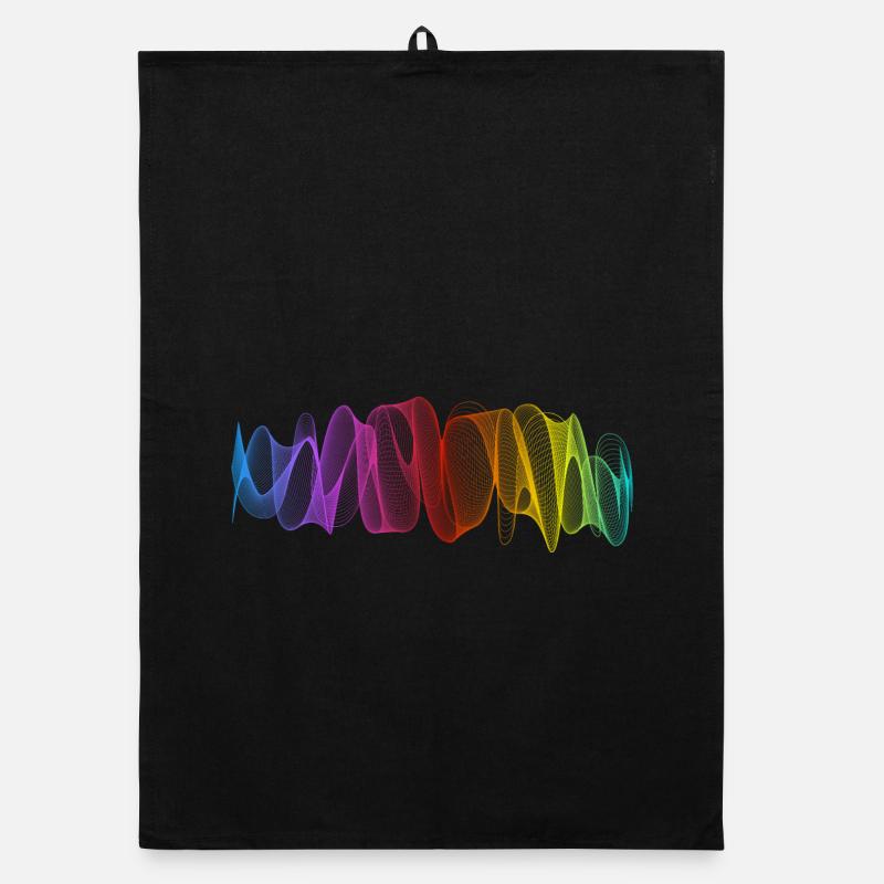 Lignes abstraites Design 12 Torchon bio