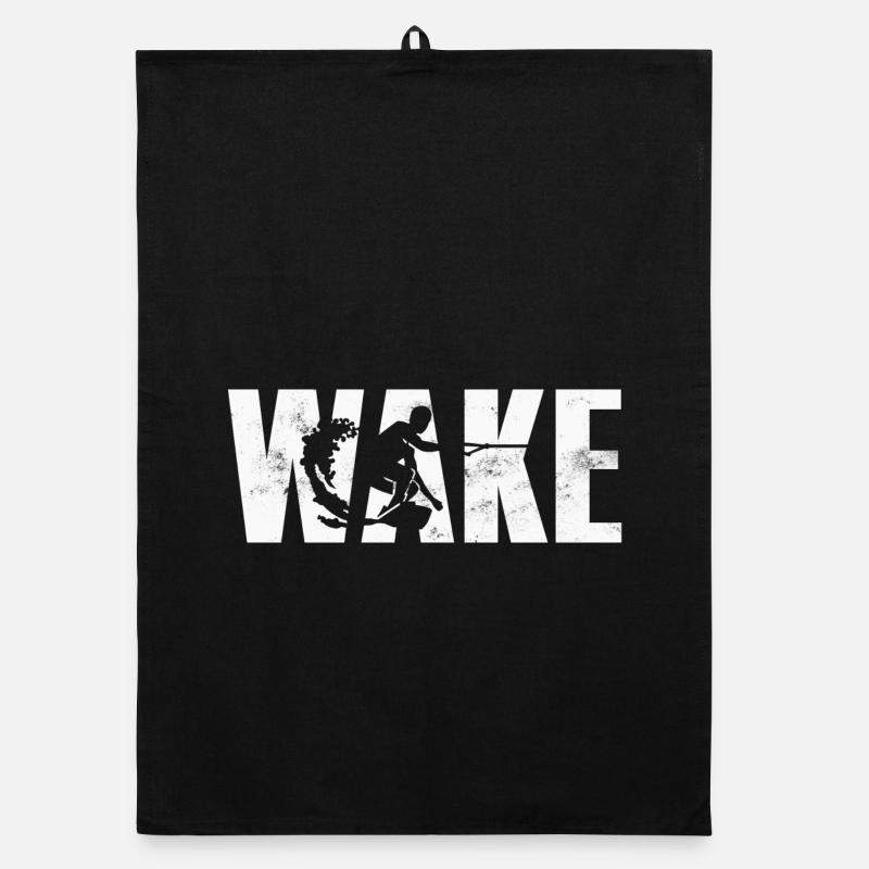 Wakeboard Wakeboarden Organic Geschirrtuch