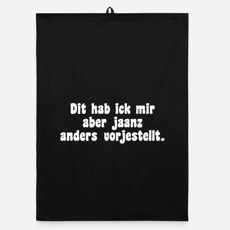 Berlin dialect saying Organic dish towel