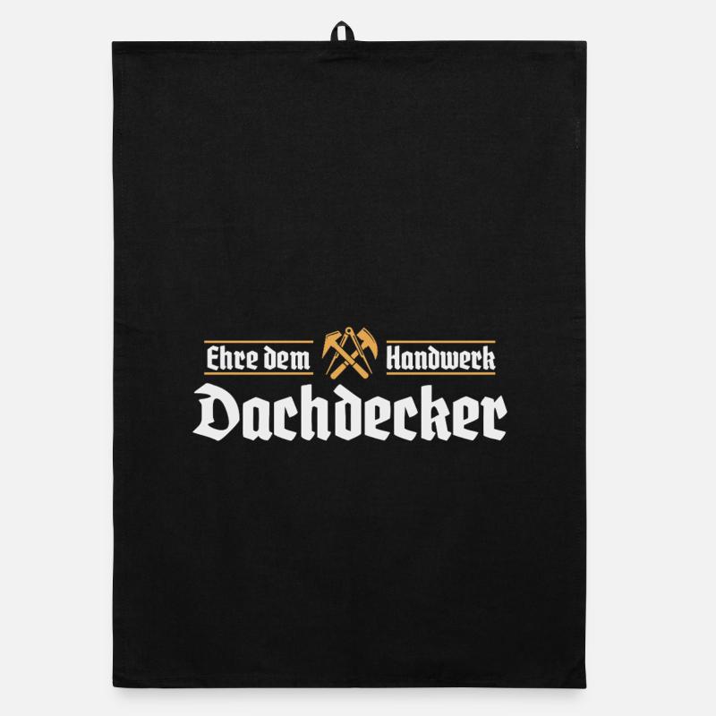 Dachdecker Handwerk Zunftzeichen Organic Geschirrtuch