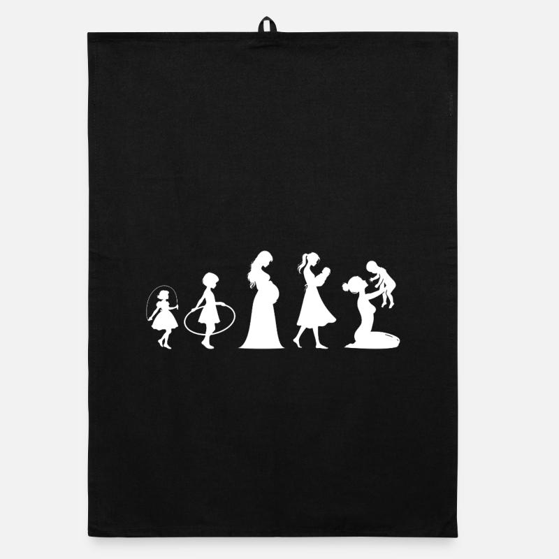 Evolution Mama Muttertag kind Familie Organic Geschirrtuch