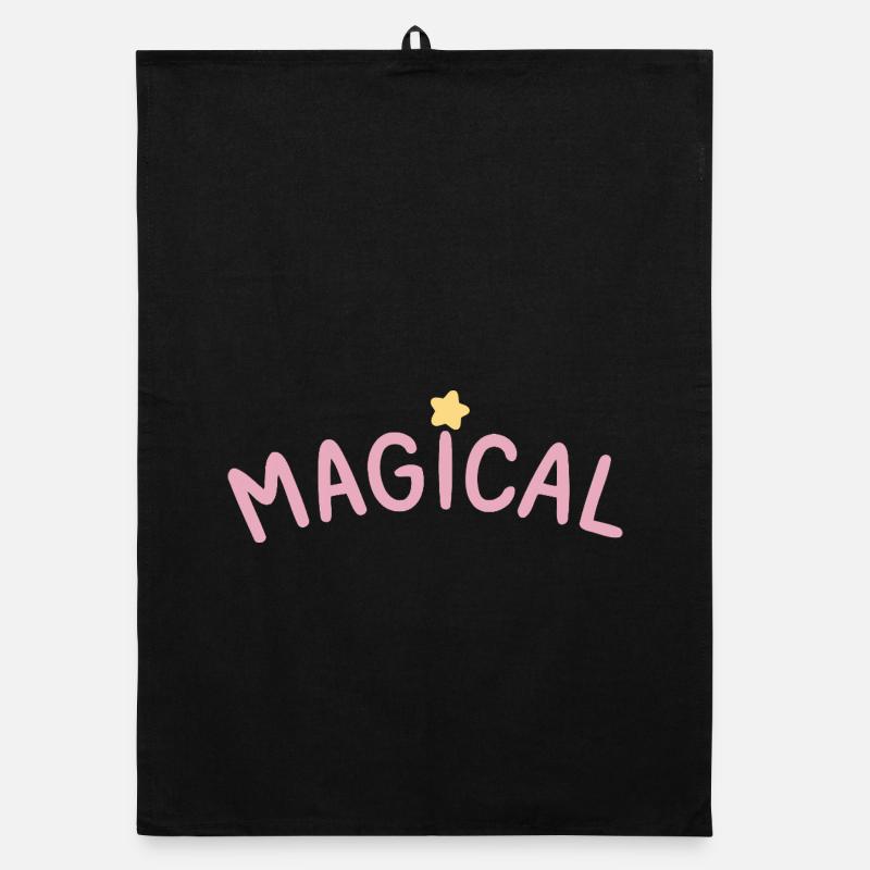 Magical Pastel Étoile — Typographie Douce Torchon bio