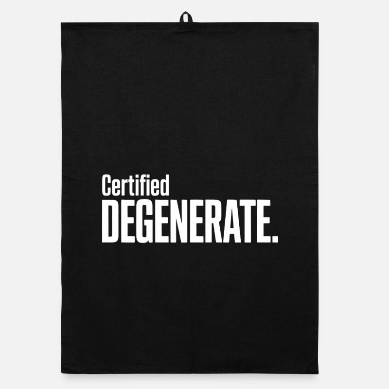 Certified Degenerate - Funny Gen Alpha Memes Torchon bio