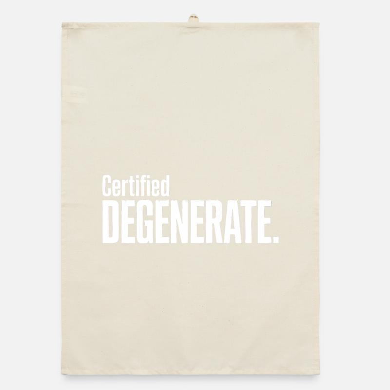 Certified Degenerate - Funny Gen Alpha Memes Torchon bio