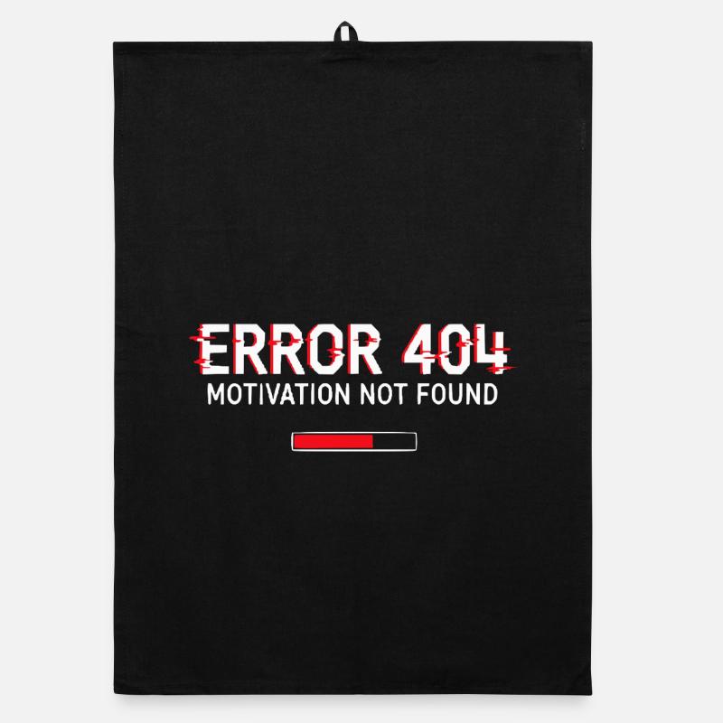 Fehler 404 Motivation Organic Geschirrtuch