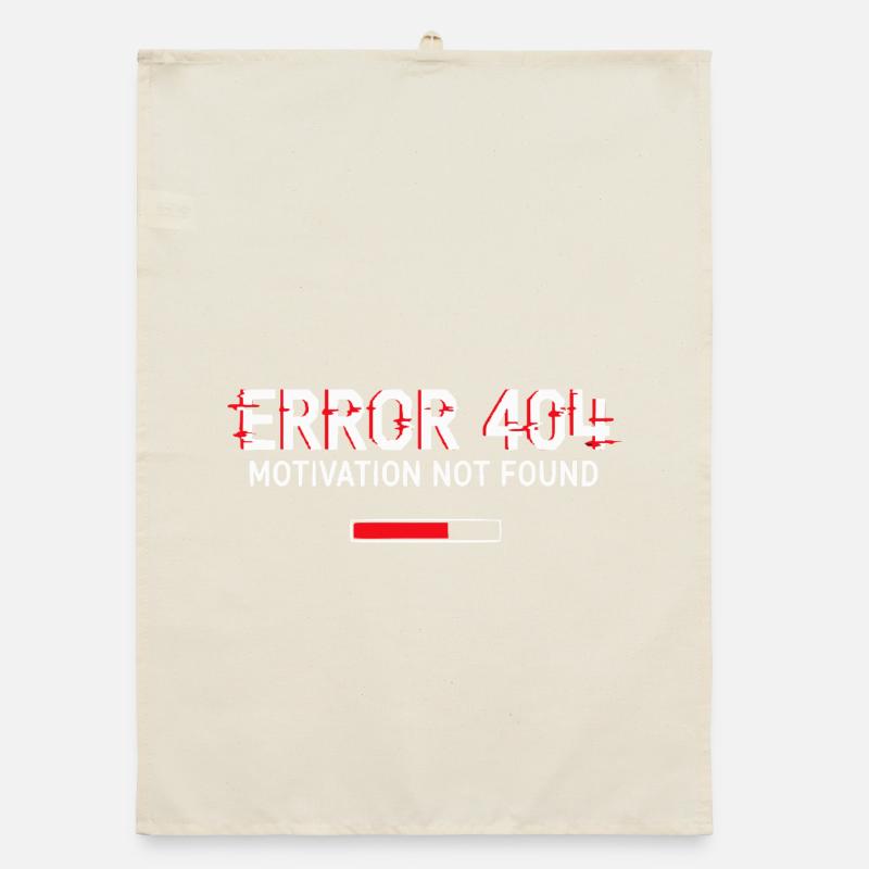 Error 404 Motivation Organic dish towel