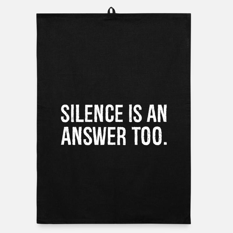 Le silence est aussi une réponse Torchon bio