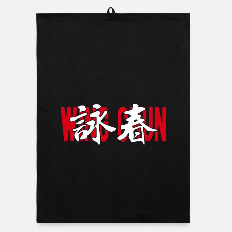 Wing Chun Chinesische Kampfkunst Organic Geschirrtuch