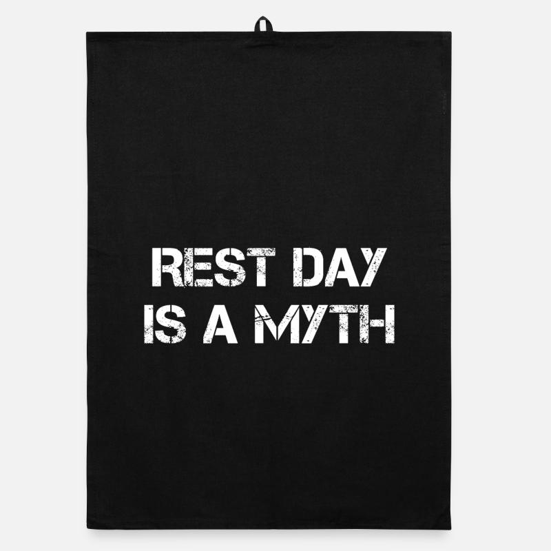 Rest Day Is a Myth Organic dish towel