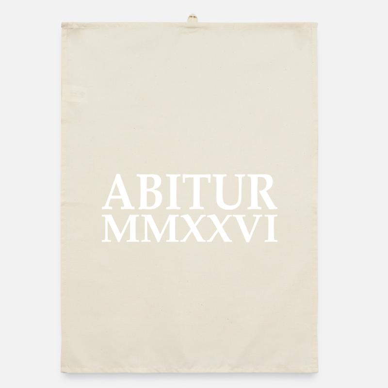 Abi 2026 - ABITUR - Römische Ziffern Organic Geschirrtuch