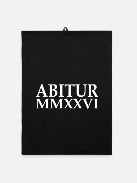 Abitur 2026 - Organic Geschirrtuch - Schwarz - Vorne