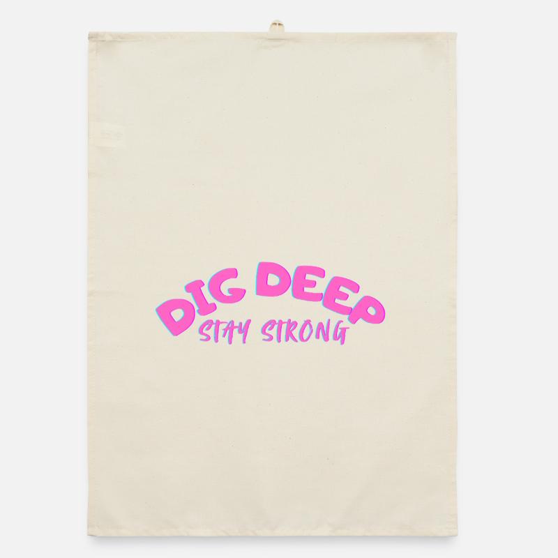 Dig-Deep Stay Strong Organic dish towel