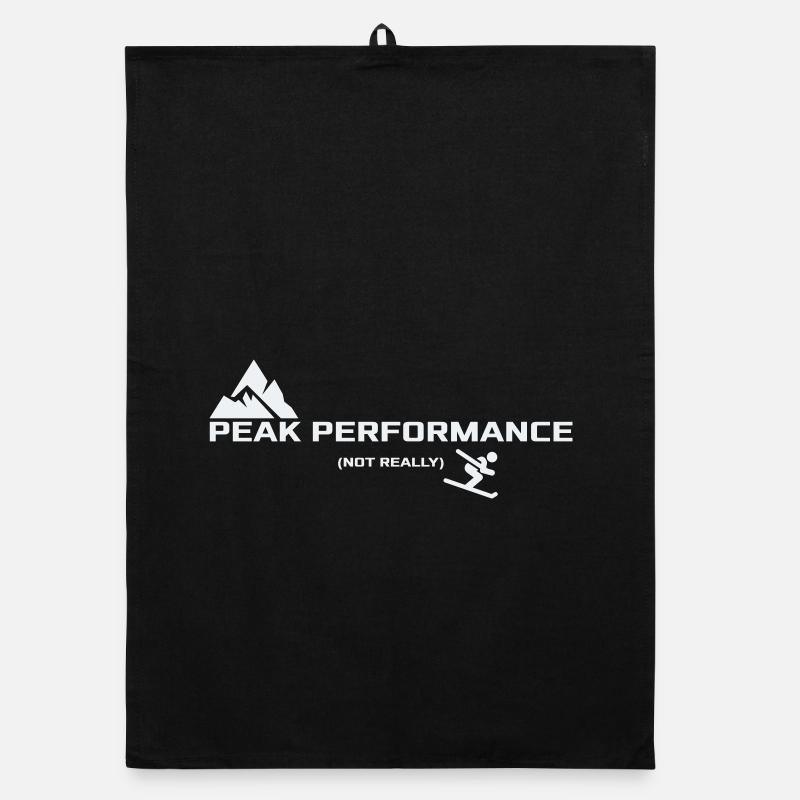 Peak Performance - Not really | Ski Humor Organic Geschirrtuch