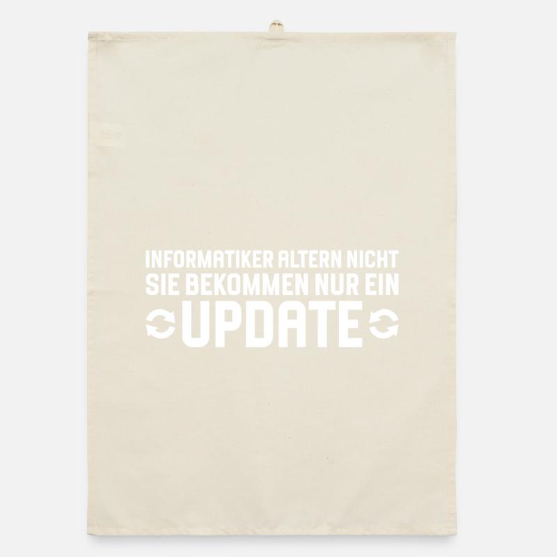 Informatiker altern nicht Programmierer Organic Geschirrtuch