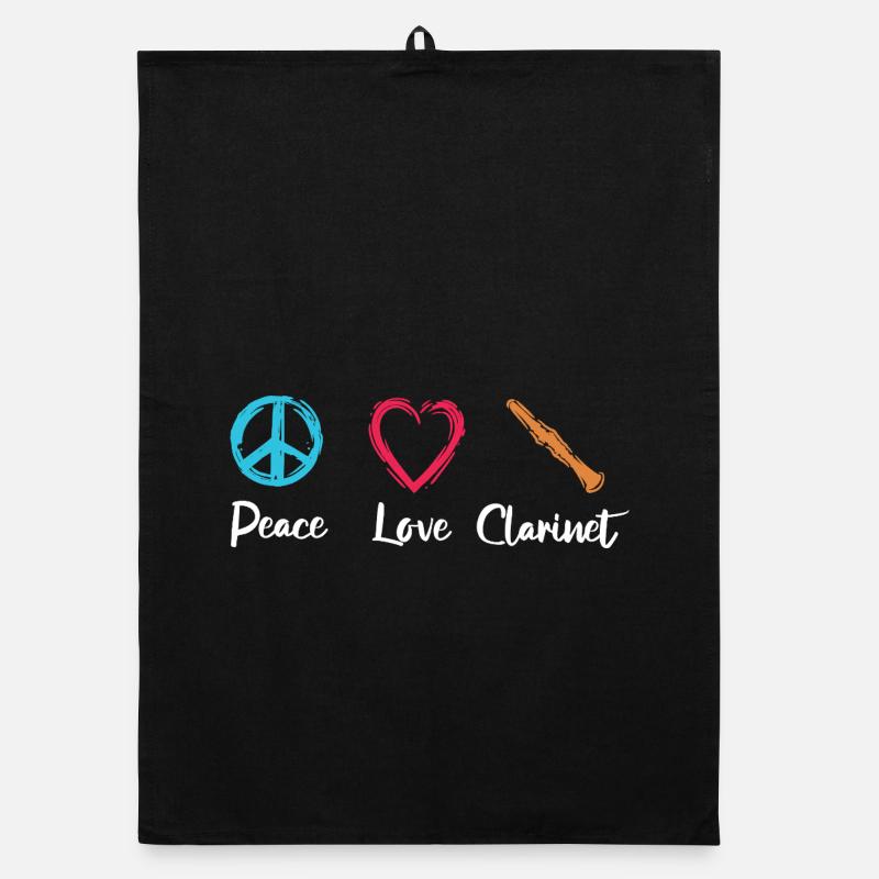 Paix Amour Clarinette Torchon bio