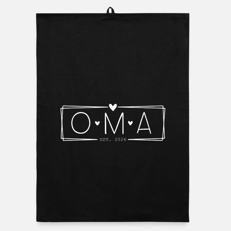 Oma Großmutter 2026 Organic Geschirrtuch