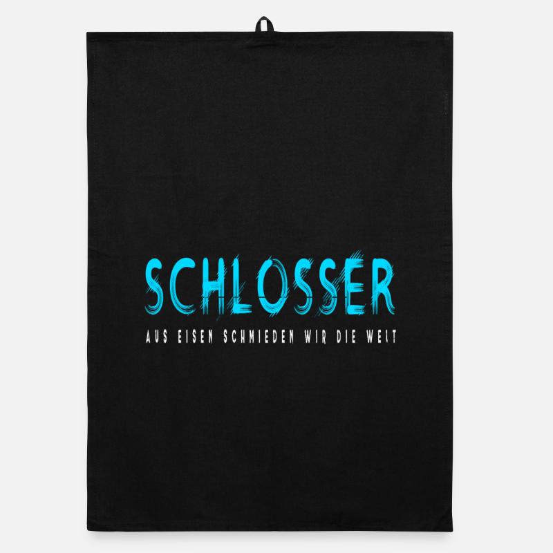 Schlosser Handwerker Design Organic Geschirrtuch
