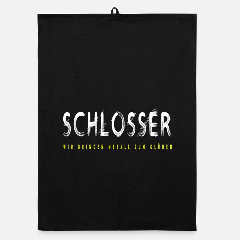 Schlosser Handwerker Design Organic Geschirrtuch