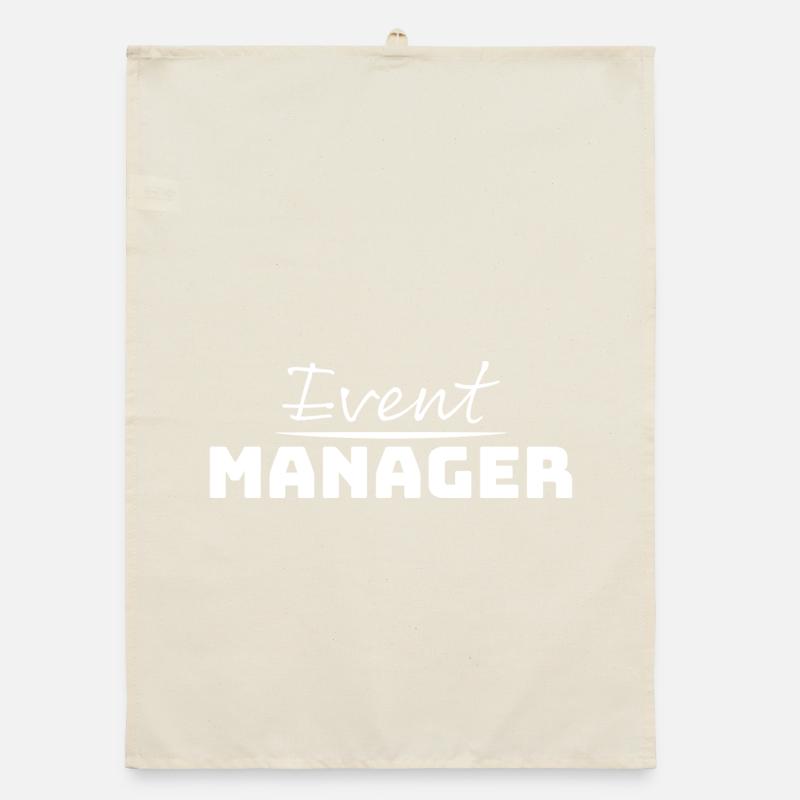 Tshirt for Event Manager white Organic dish towel