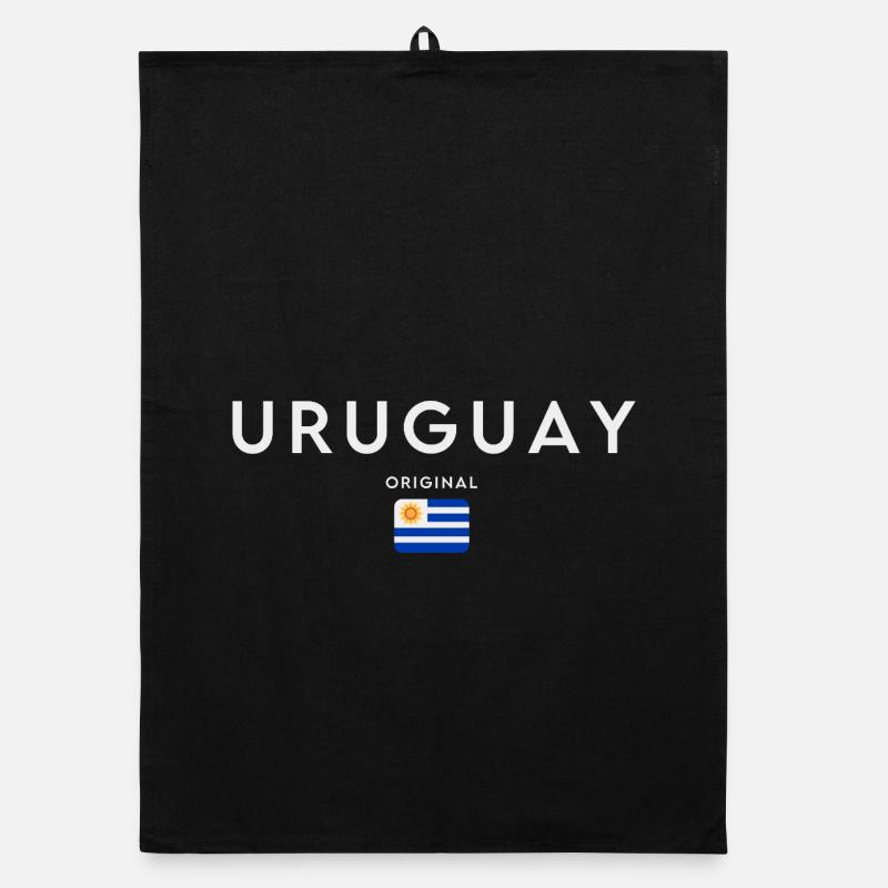 Drapeau de l’Uruguay, fierté uruguayenne Torchon bio