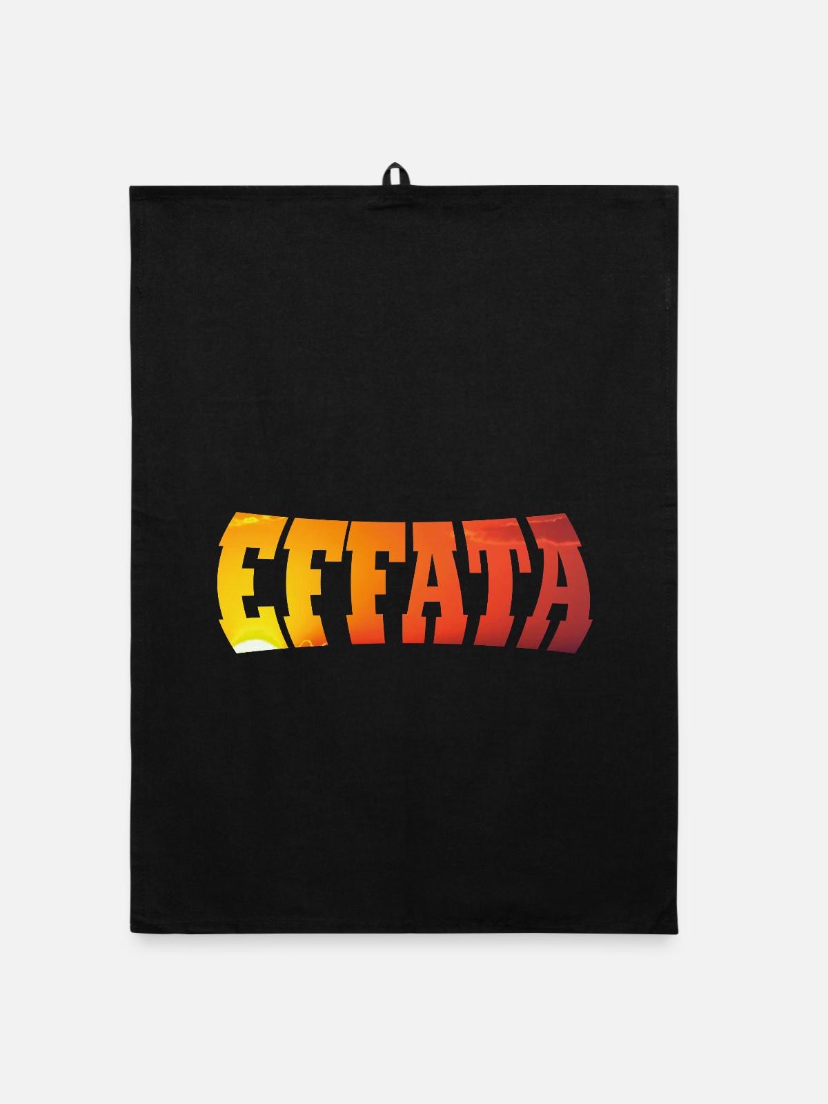 EFFATA - Organic dish towel - black - Front