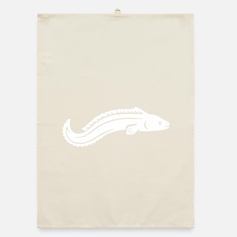Eel Fish Predatory Fish Angler Vector Organic dish towel