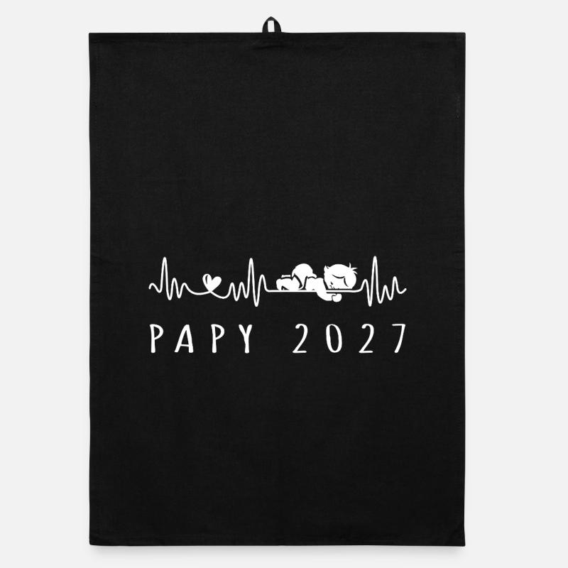 Futur Papy 2027 Annonce Grossesse Organic Geschirrtuch