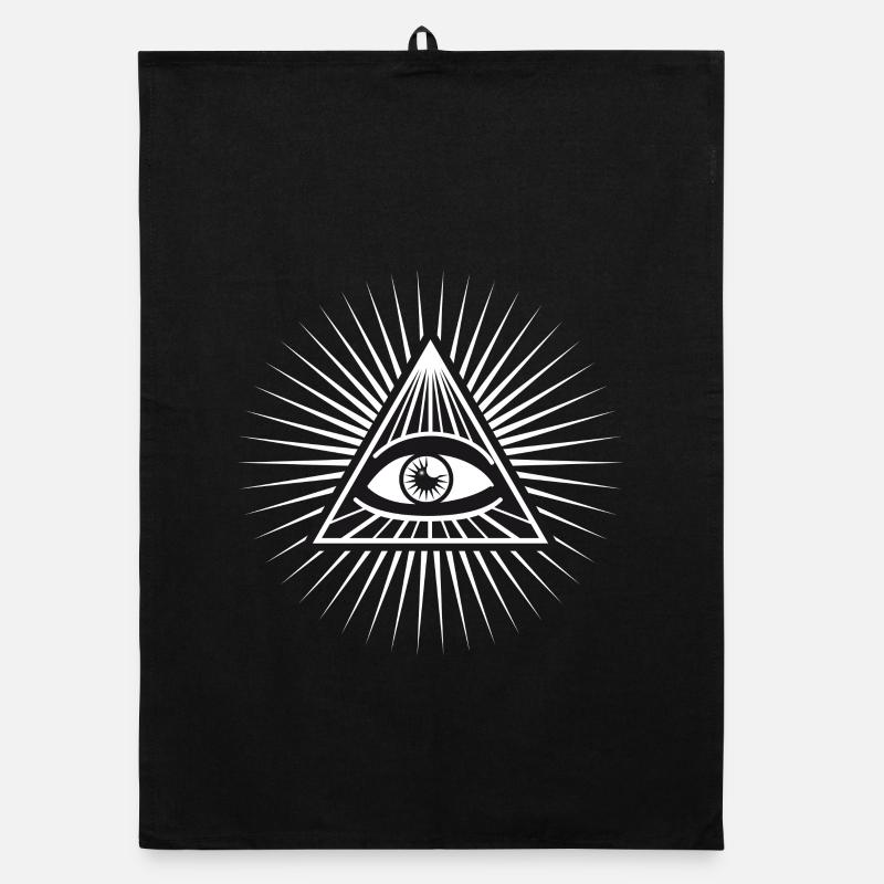 illuminati seeing eye enlightened fun cool love Organic dish towel