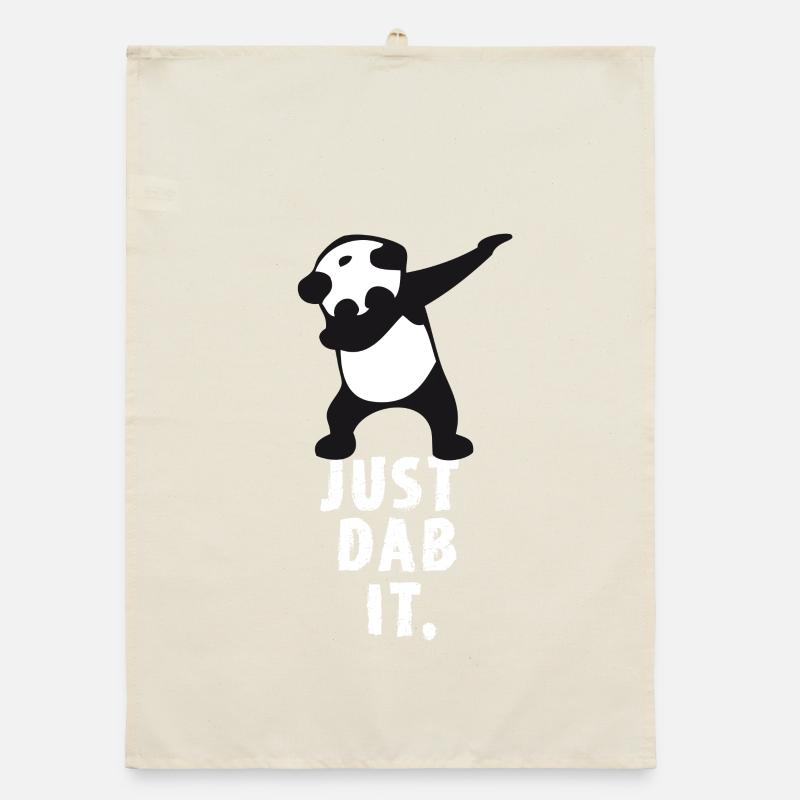 dab just dab it panda dabbing touchdown super win Organic dish towel