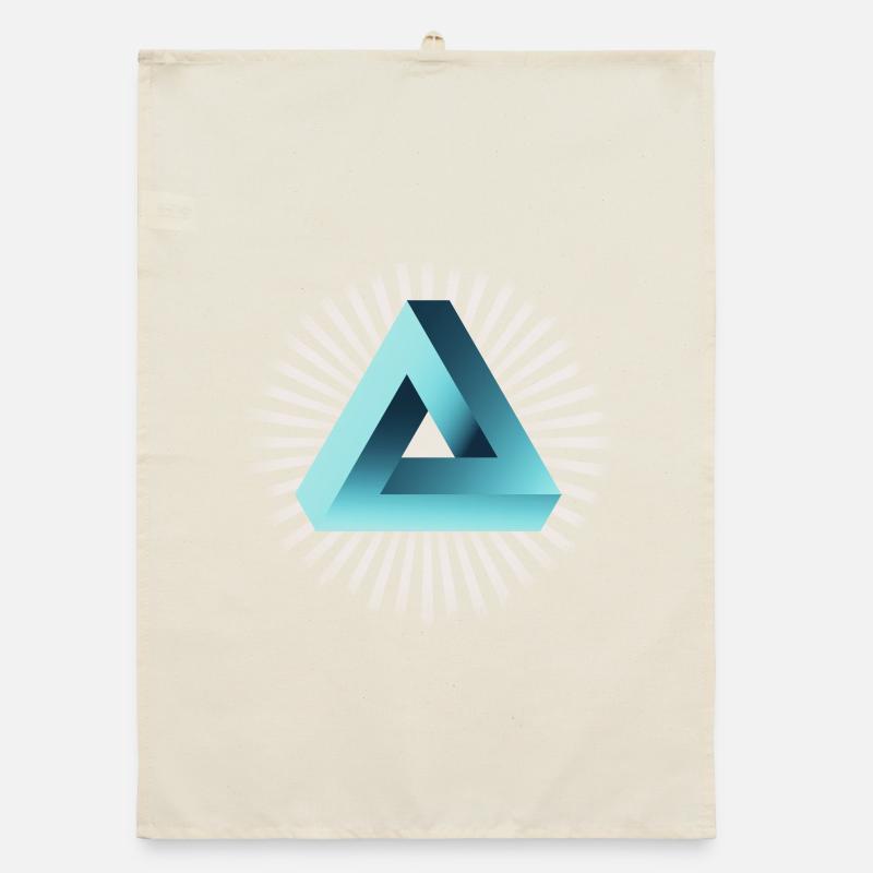 Illusion Illuminati Optical Illusion Nerd Skate Organic dish towel