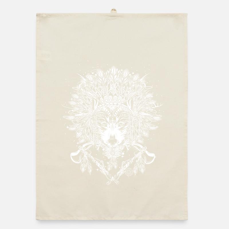 Chef loup avec couvre-chef Torchon bio