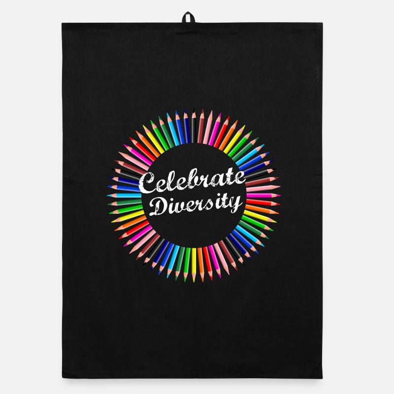 diversity colored pens circle tolerant lbgtq Organic dish towel