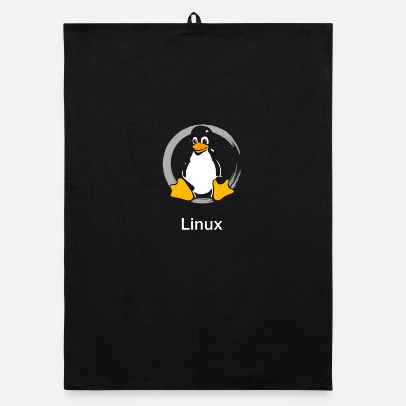 Pc computer Penguin nerd geek Programmer Admin Organic dish towel