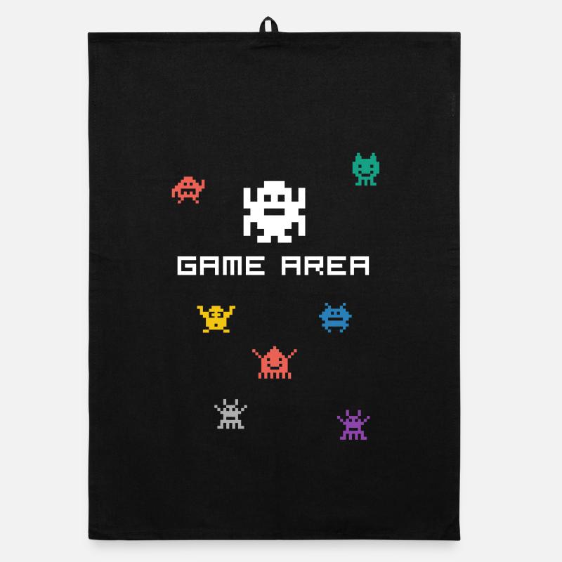 game area pixel nerd pc konsole retro gamer Monste Organic Geschirrtuch
