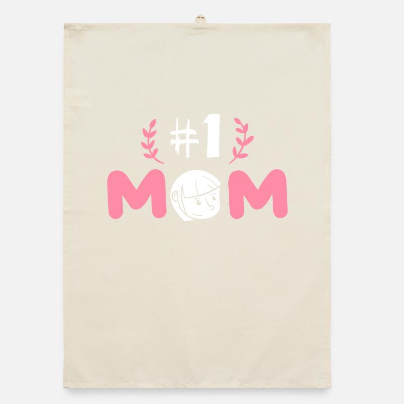 #1 Mom Mutter Muttertag Liebe Geschenk Idee Organic Geschirrtuch