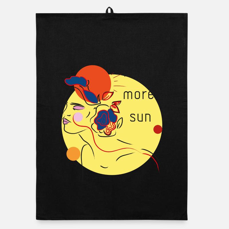soleil d'été Torchon bio