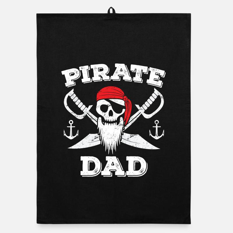 Pirate Dad Organic dish towel
