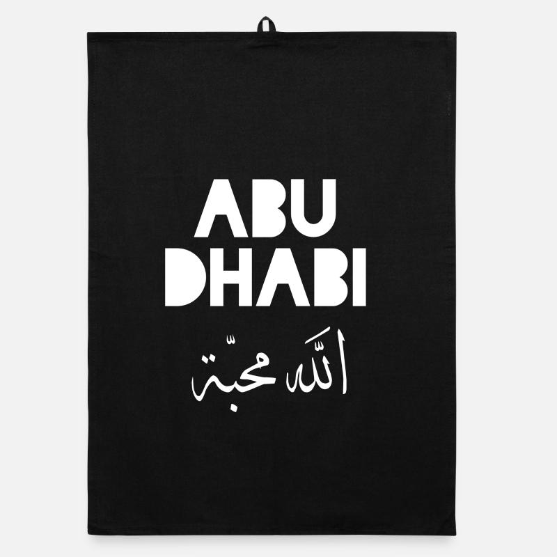 Abu Dhabi United Arab Emirates Souvenir Organic dish towel