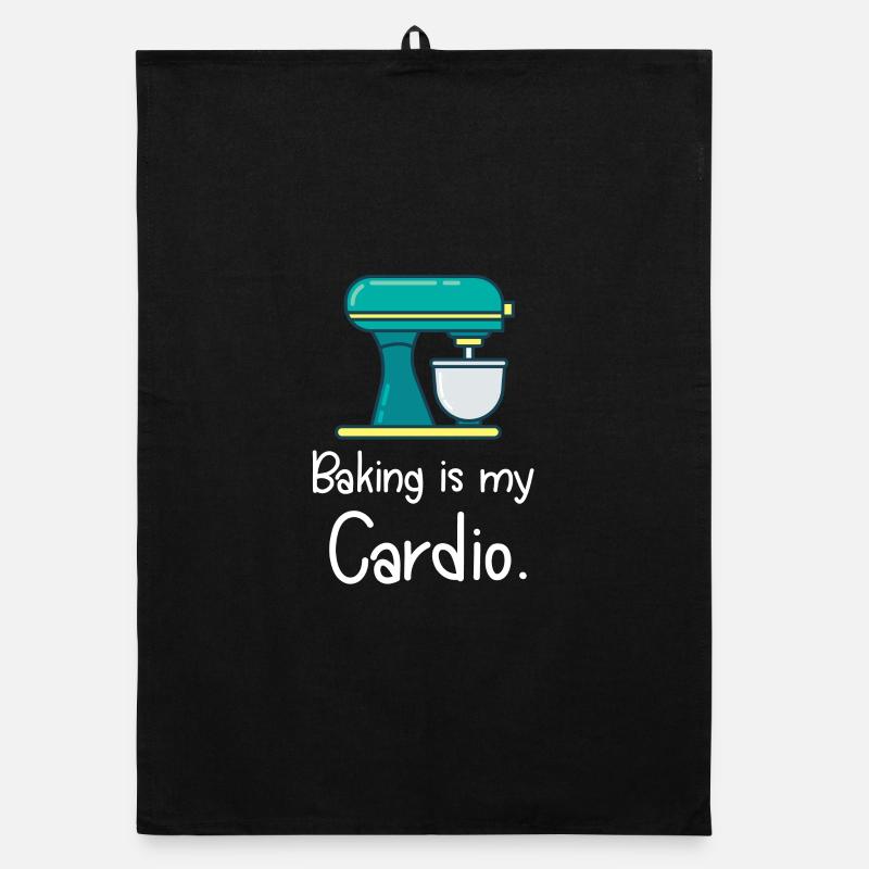 Baker Baking Is My Cardio Organic dish towel