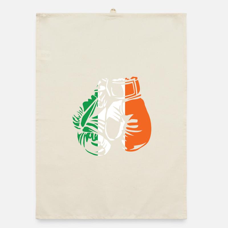 Boxe Drapeau irlandais Torchon bio
