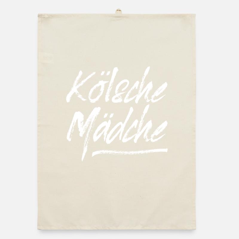 Kölsche Mädche / Carnaval à Cologne / Kölsch & Kölle Torchon bio