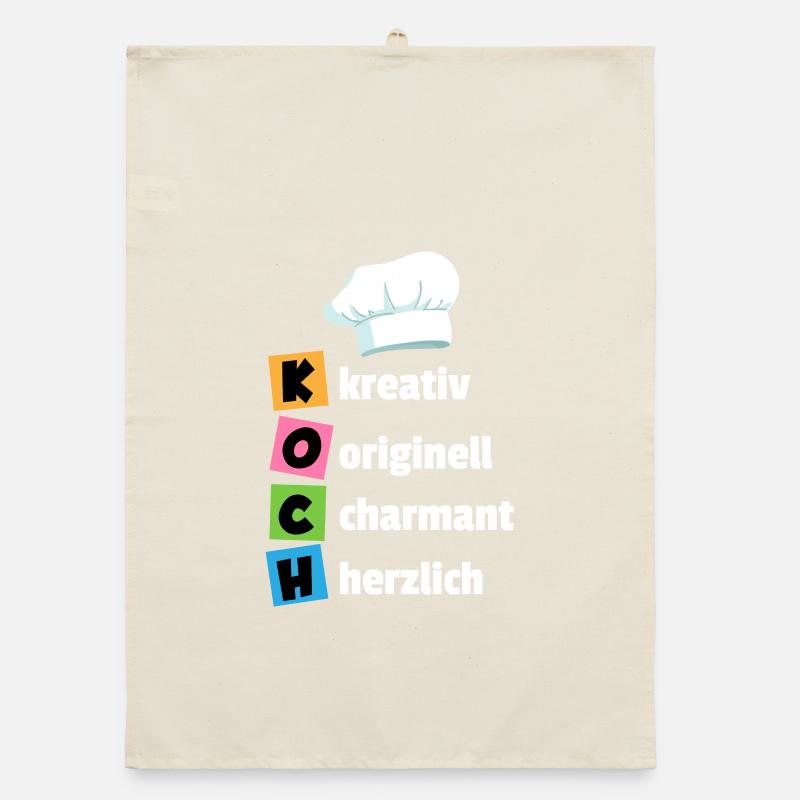 Chef - creative, original, charming, cordial Organic dish towel
