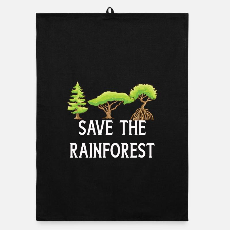 Sauvez la forêt tropicale Torchon bio