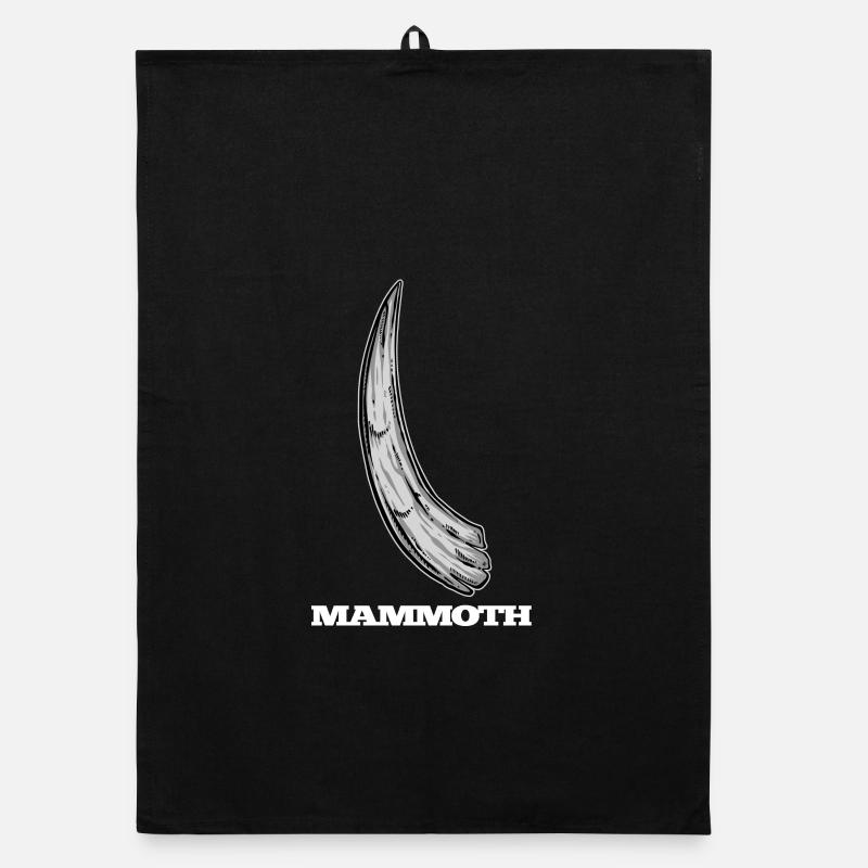 Mammoth ivory tusks Organic dish towel