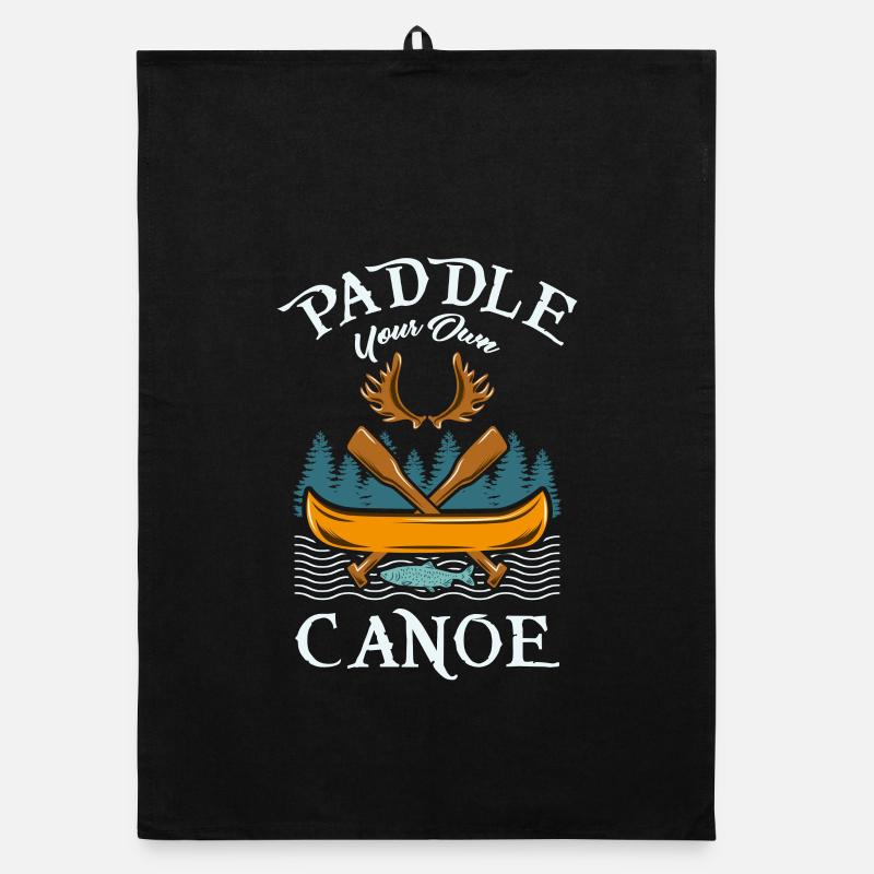 Canoeing Canoe Boat Organic dish towel