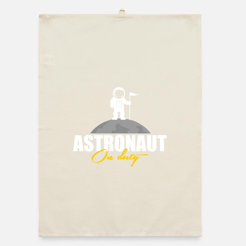 Astronaut im Einsatz Geschenk Organic Geschirrtuch
