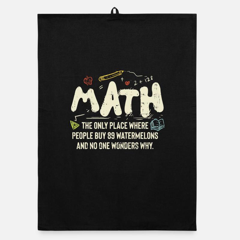 Mathematik Organic Geschirrtuch